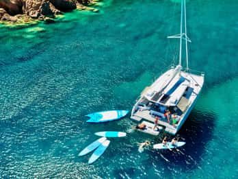 Marseille: Catamarantocht Calanques & Standup Paddle