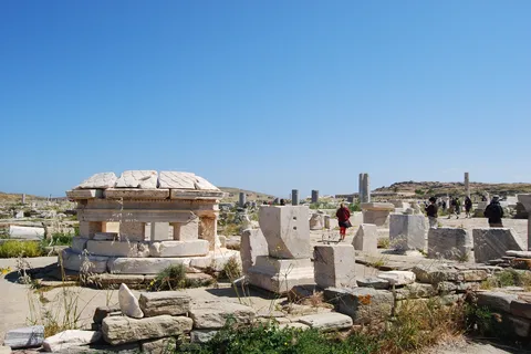 Au départ de Paros : excursion en bateau d'une journée à Delos et Mykonos