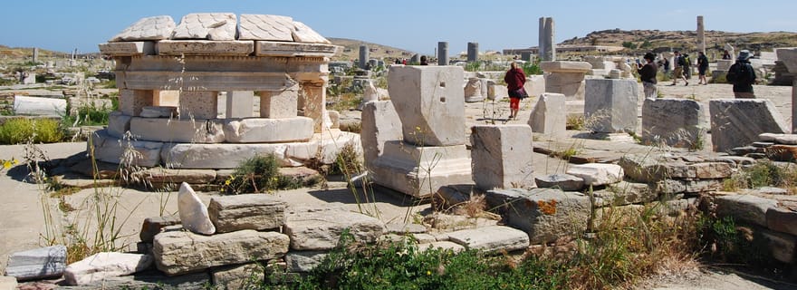 Au départ de Paros : excursion en bateau d'une journée à Delos et Mykonos