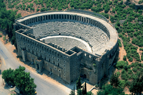 Vanuit Alanya: Side, Aspendos & Manavgatwaterval met lunch