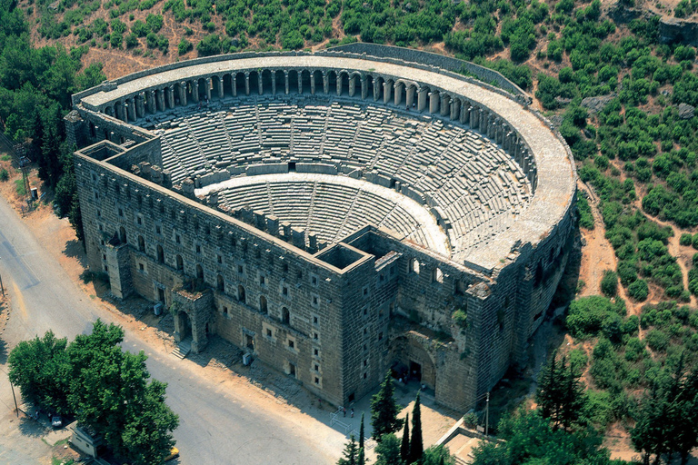 Depuis Alanya : Sidé, Aspendos et cascades de Manavgat