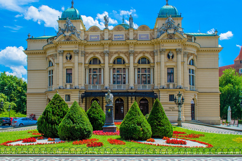 Tour per famiglie del centro storico di Cracovia con fabbrica di dolciumi e crociera2 ore: tour a piedi della città vecchia