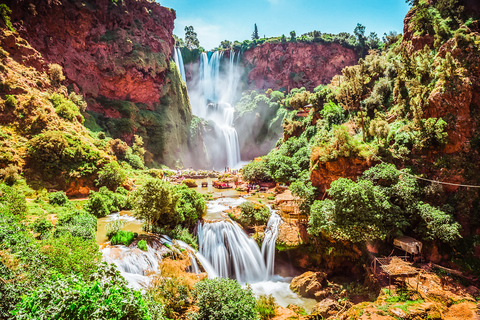 Marrakech: tour a las cascadas de Ouzoud y crucero opcionalTour privado con paseo en barco