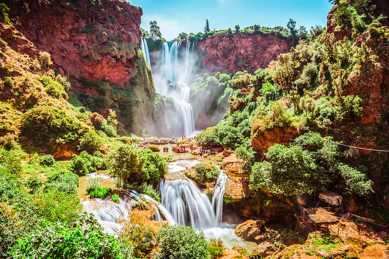 Depuis Marrakech : excursion d'1 jour aux cascades d'OuzoudVisite privée avec croisière