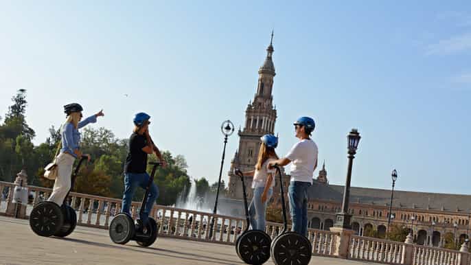 seville square of spain and riverside segway tour