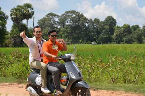 From Siem Reap: Countryside Tour on a Vespa Scooter