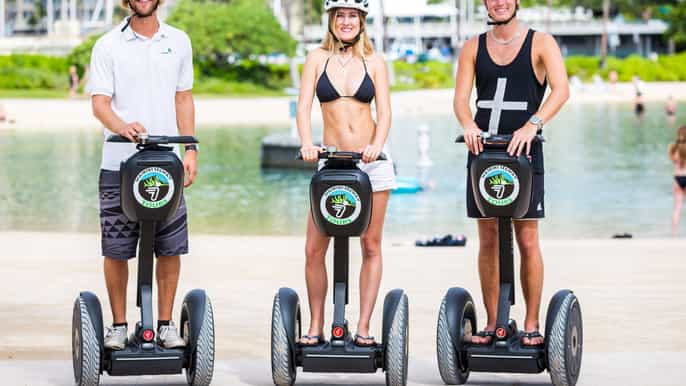 oahu tour guiado en segway por waikiki y diamond head