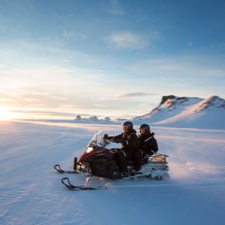 From Reykjavik: Golden Circle and Glacier Snowmobile Tour