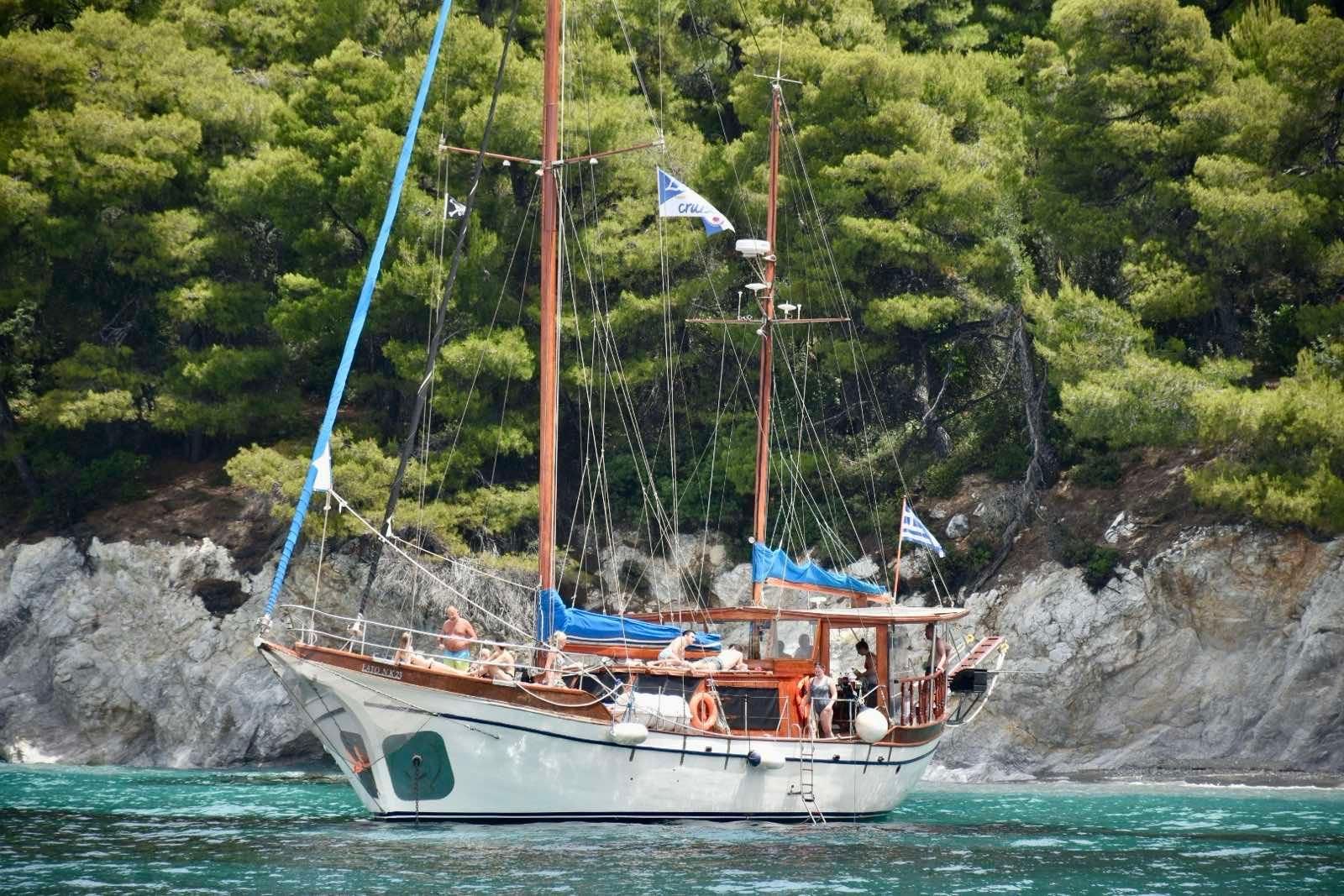 Skiathos: Segeltörn zu den Sporaden mit Mittagessen