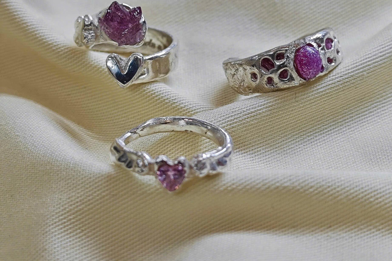 Hanoi: Silver Clay Ring Workshop with Unlimited Gemstones