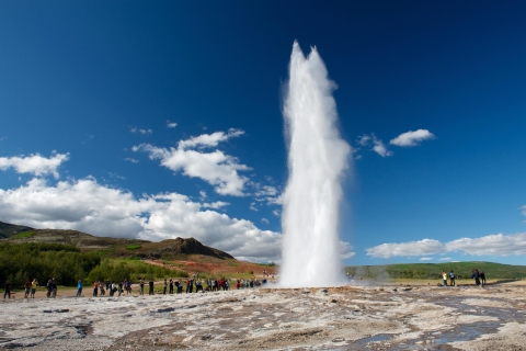 Reykjavik: Golden Circle-bustour met optionele Blue LagoonExcursie met toegang Blue Lagoon & hotelvervoer