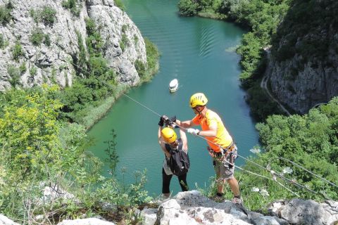 Ze Splitu: Zipline na rzece Cetina