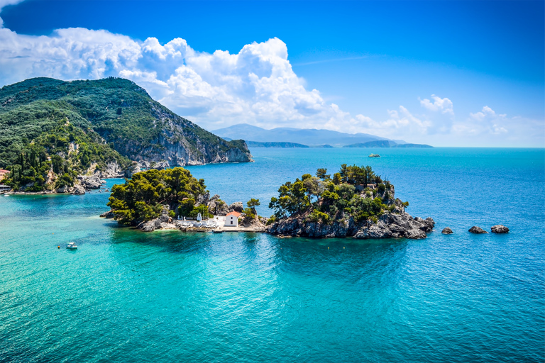 Corfú: crucero de 1 día por Parga, Síbota y la Laguna AzulRecogida en la isla de Corfú