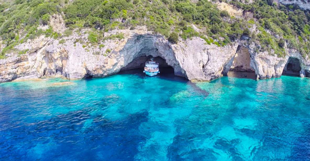 From Corfu Island: Day Cruise to Paxi Islands & Blue Caves 