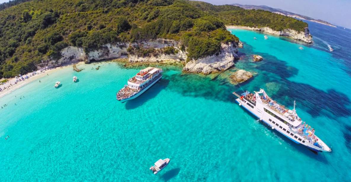  From Corfu Island: Antipaxos & Paxos Blue Caves Boat Cruise 