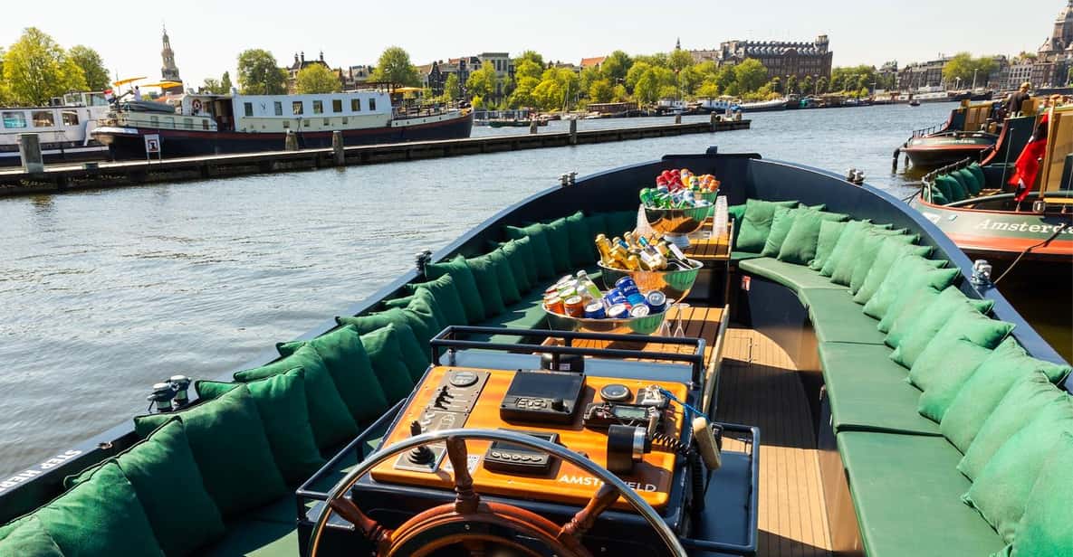 Afbeelding 8 van Amsterdam: begeleide open boottocht met onbeperkt drankjes