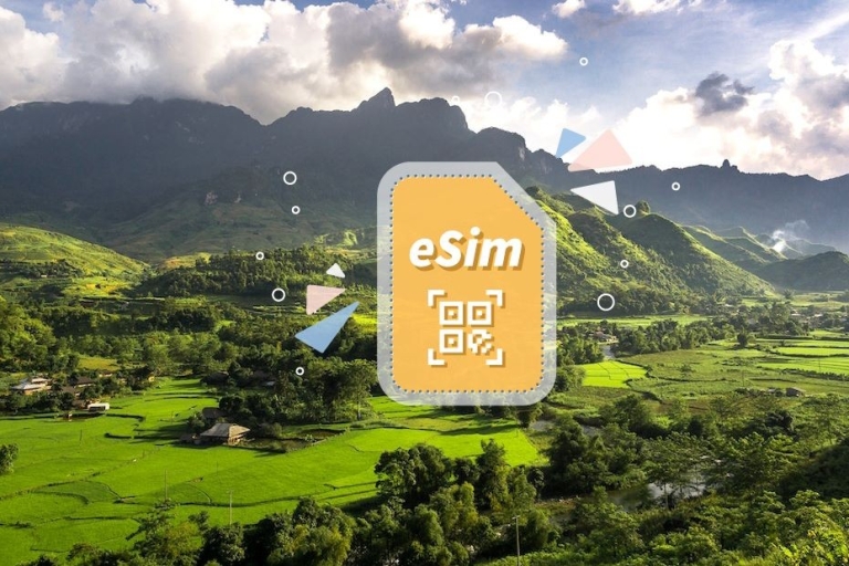 Vietnam: eSim mobiel data-abonnementDagelijks 1 GB /14 dagen voor 8 landen