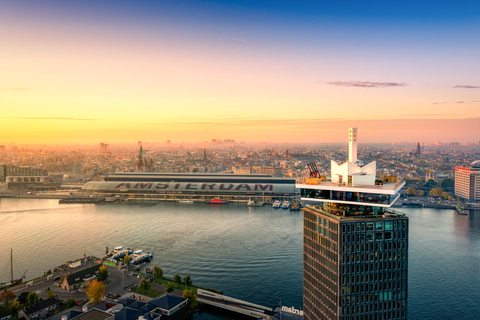 Amsterdam: A&#039;DAM Lookout Inträdesbiljett med 2 drinkar