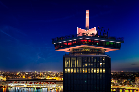 Amsterdam: A&#039;DAM Lookout Inträdesbiljett med 2 drinkar