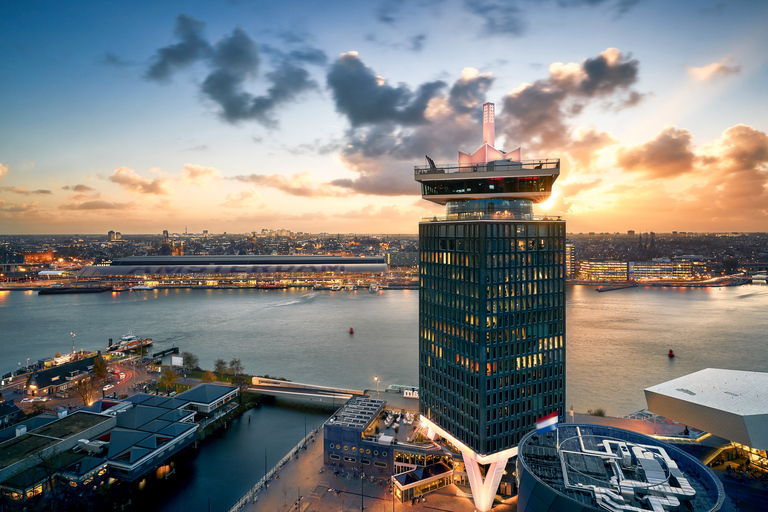 Amsterdam: A&#039;DAM Lookout Entry Ticket with 2 Drinks