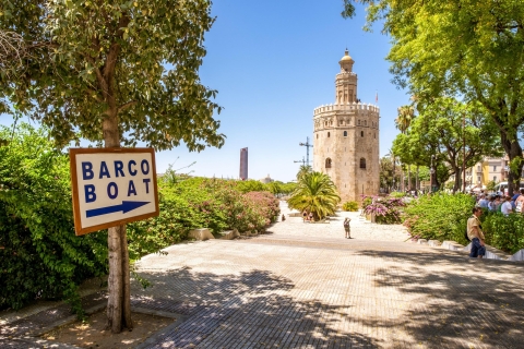 Sevilla: Minibus-Tour, Aquarium und Bootstour