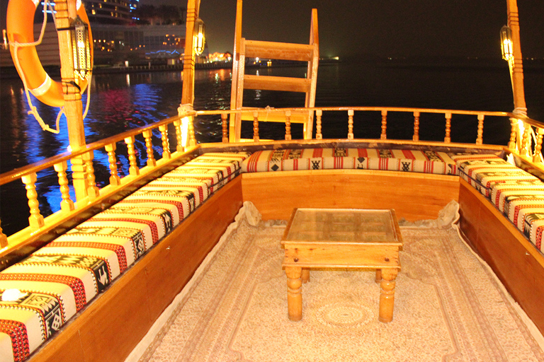 Dubai: Sunset Cruise on Traditional Boat & Emirati High Tea