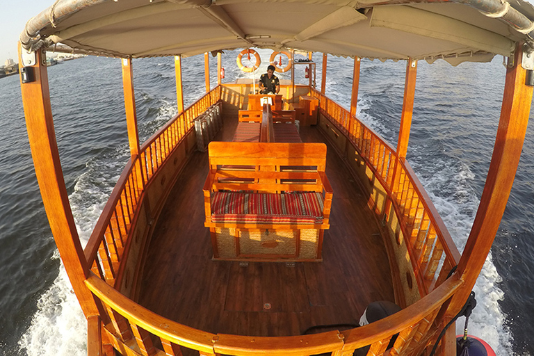 Dubai: Sunset Cruise on Traditional Boat & Emirati High Tea