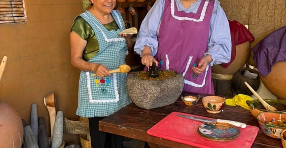 Oaxaca: Ancestral cooking class with copal incense, mole, chocolate, and more.