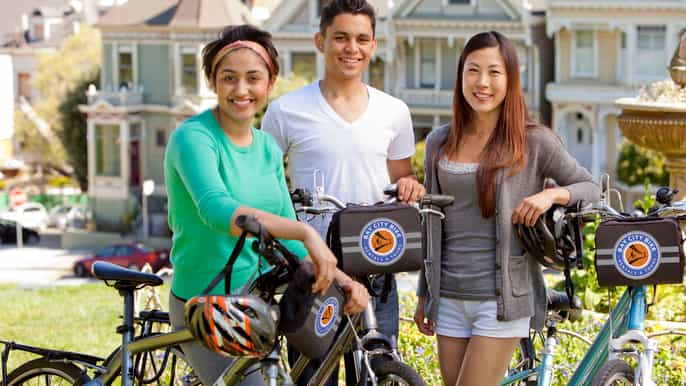 recorrido en bicicleta eléctrica por las calles de san francisco