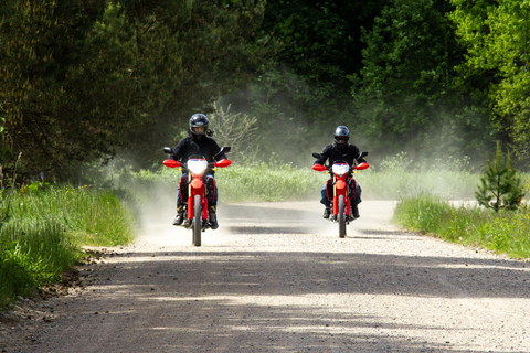 Enduro motorcycle experience around Vilnius city