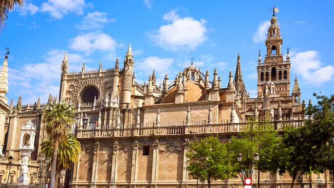 Seville: Super Combo Cathedral and Alcazar 4-Hour Tour