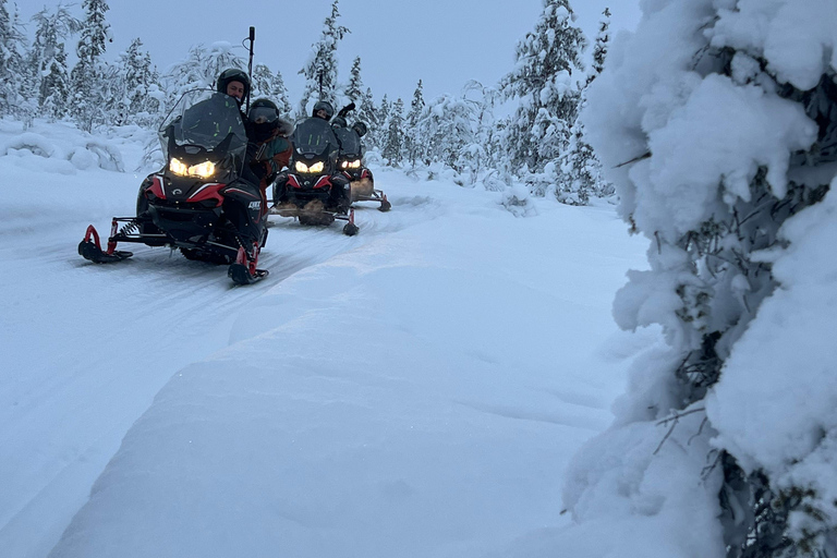 Levi: 1-Hour Beginner Snowmobile Safari on Private Land