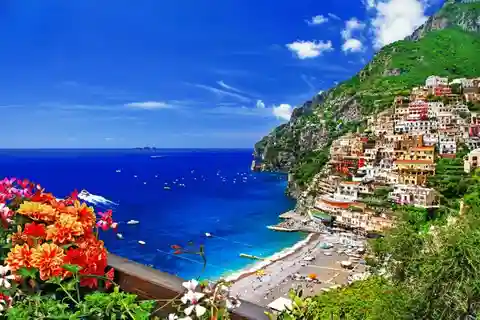 Villa Cimbrone i Ravello och Amalfikusten från Rom