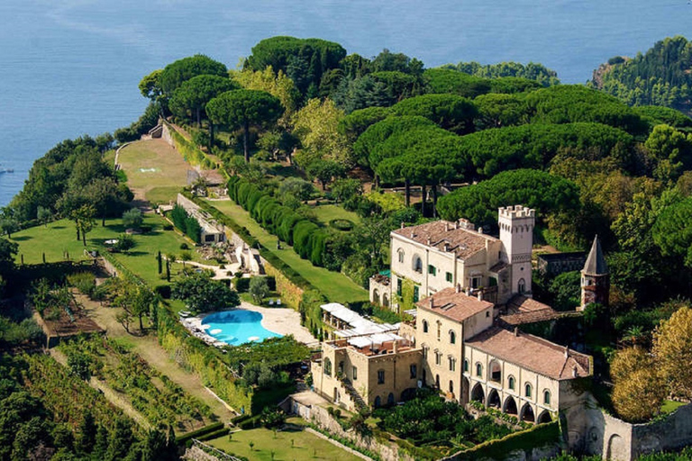 Villa Cimbrone em Ravello e Costa Amalfitana saindo de Roma