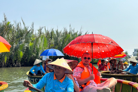 Hoi An: boottocht met Cam Thanh-mandKaartje voor de mandboot met hoteltransfers