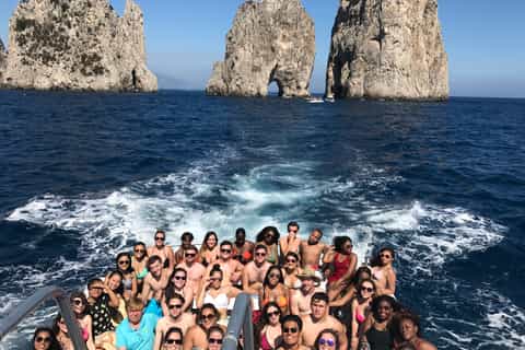 Capri: Boat Tour Priority Tickets & Blue Grotto (Optional)