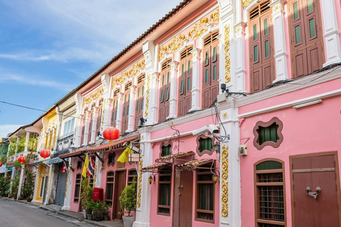 Tour de la ciudad de Phuket con miradores, templos y alimentación de elefantesServicio de recogida del hotel en Patong, Karon o Kata Beach