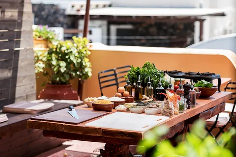 Santorini Cooking Class with Wine Tasting & Lunch