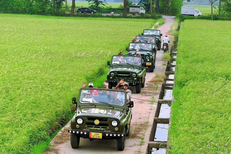 从河内出发：宁平吉普车探险之旅（华闾、长安、木阿）From Hanoi: Ninh Binh Jeep Adventure – Hoa Lu, Trang An, Mua