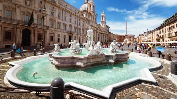 rome navona underground pantheon trevi fountain tour