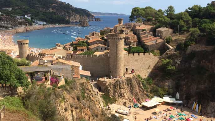 from barcelona costa brava coastal path hike tossa de mar
