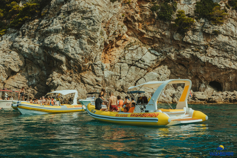 Dubrovnik: Tour pomeridiano in motoscafo della Grotta Azzurra con bevande