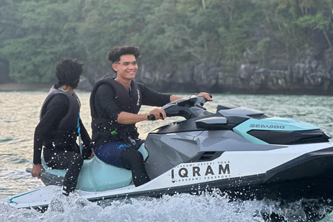 Excursión en moto acuática por la isla de Langkawi Parque Geoforestal de KilimPiloto único