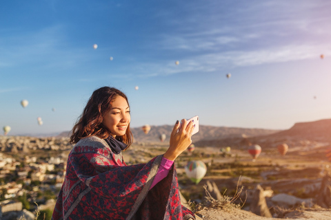 Kappadokien: Sonnenaufgang Heißluftballonfahrt und Tagestour