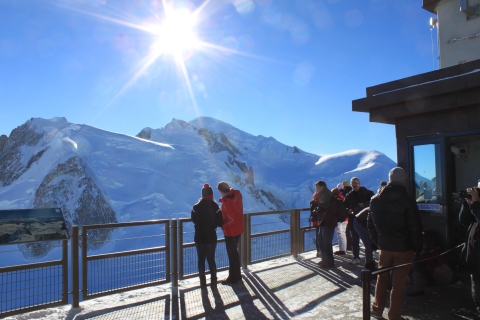 z Genewy: prywatna wycieczka z przewodnikiem Chamonix Mont-BlancKolejka linowa + pociąg górski
