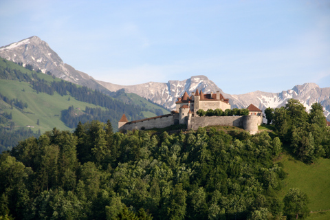 Gruyères, queso y chocolate: visita guiada privadaTour en tren