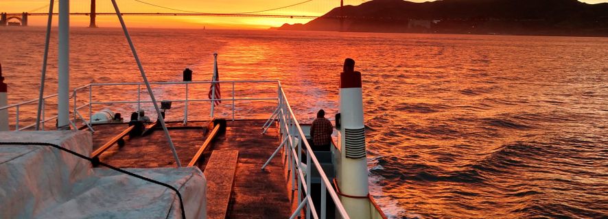 San Francisco: rejs statkiem po Kalifornii o zachodzie słońca
