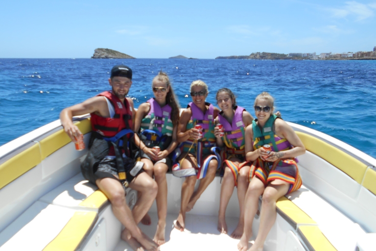 Santa Eulària des Riu: Parasailing Boat Cruise with Drinks 90-Minute Parasailing Experience