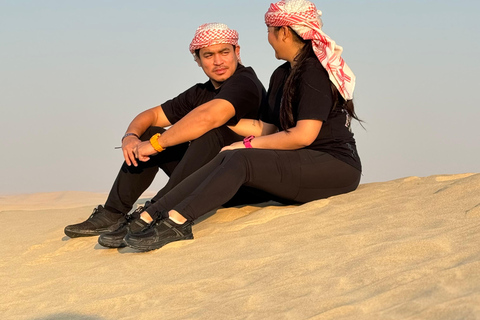 Desert Safari Qatar Camel Sandbording sunrise/sunset tour