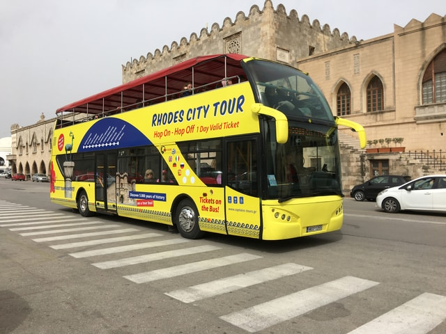 Visit Rhodes Hop-On Hop-Off City Tour Bus in Rodas